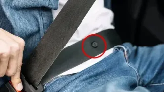 راز دکمه کوچک روی کمربند ایمنی خودرو چیست؟