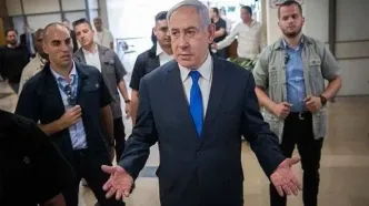 فرار نتانیاهو از دادگاه