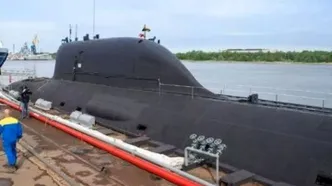 زیردریایی هسته‌ای روسیه به آب انداخته شد