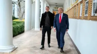 جورجینا در دفتر کار ترامپ!