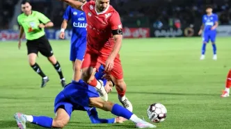 جای استوک سروش رفیعی روی سینه بازیکن استقلال +عکس