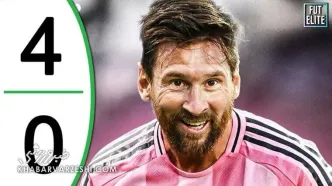 ویدیو| خلاصه بازی اینترمیامی ۴ - نشویل ۰ با گزارش انگلیسی/ مسی یک تنه برای صعود و کامبک جنگید!