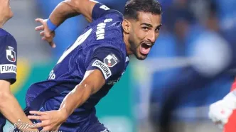 ویدیو| شهاب زاهدی، قهرمان فوکوکا؛ گل تماشایی و پنالتی‌ای که دروازه را لرزاند