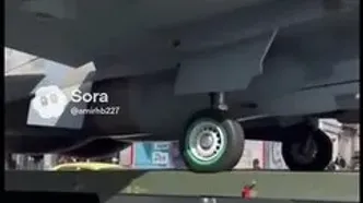 سوخو 35 روی تریلی در خیابان‌های تهران!