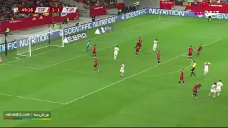 خلاصه بازی اسپانیا مقابل ترکیه را ببینید