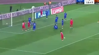 ویدیو | گل اول و زیبای پرسپولیس به استقلال خوزستان توسط سروش رفیعی