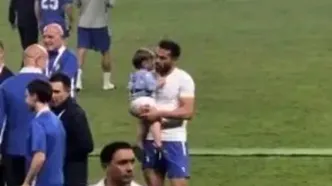 خوشحالی اورونوف و فرزندش پس از برد مقابل ایران/ویدیو