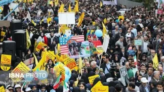 مراسم راهپیمایی ۱۳ آبان / «متحد و استوار، مقابل استکبار»