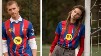 بارسلونا از پیراهن چهارم فصل رونمایی کرد