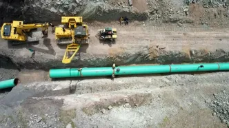 افتتاح پروژه آبرسانی از سد طالقان به استانهای تهران و البرز + فیلم