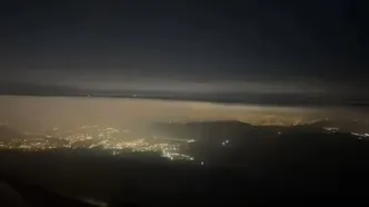 هوای آلوده تهران از زاویه دید یک خلبان در فرودگاه مهرآباد