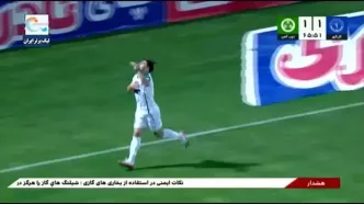 ویدیو: گل دوم ذوب‌آهن به گل گهر توسط پدرام قاضی پور