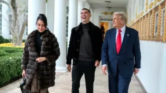 تشکر رونالدو از ترامپ پس از دریافت کلید طلایی کاخ سفید