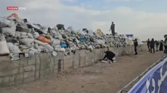 مراسم امحا 20 تن موادمخدر در منطقه کهریزک