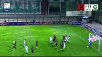 ویدیو: گل اول ذوب‌آهن به خیبر توسط آرش قادری