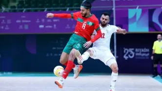 دیدار تیم ملی فوتسال ایران مقابل مراکش با نتیجه مساوی به پایان رسید