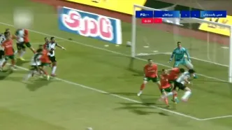 گل اول سپاهان به مس رفسنجان + ویدئو