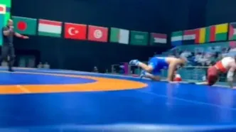 طلا به گردن امیرحسین زارع آویخته شد + ویدیو