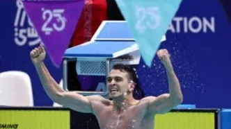 اولین طلای کاروان ورزش ایران از آب بیرون آمد؛ سامیار عبدلی قهرمان شد