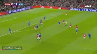 خلاصه بازی منچستر یونایتد ۰ - اورتون ۱