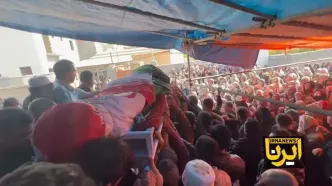 بدرقه صابر کاظمی به خانه ابدی