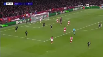 ویدیو: گل دوم آرسنال به بایرن مونیخ توسط مادوئکه