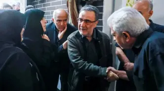 مراسم ترحیم برادر مصطفی تاجزاده با حضور فعالان سیاسی