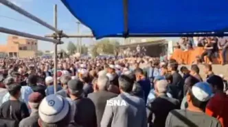 ببینید | حال و هوای منزل پدری صابر کاظمی پیش از شروع مراسم تشییع