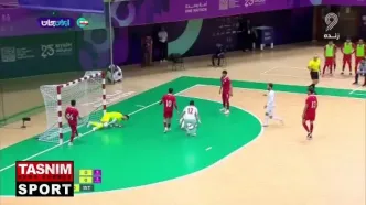 گل اول تیم ملی فوتسال ایران به تاجیکستان را ببینید + ویدیو