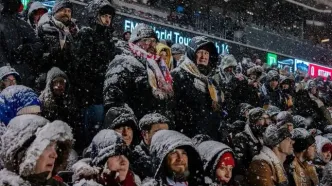 عکس/ فینال لیگ برتر کانادا در دل برف‌های سنگین برگزار شد