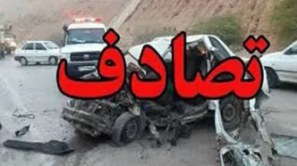 تصادف وحشتناک ۲ خودرو ۱۰ نفر را آش و لاش کرد