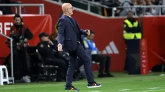 توضیح سرمربی تیم ملی فوتبال اسپانیا درباره یک صحنه جنجالی/ عکس