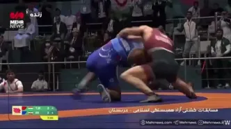خلاصه کشتی رحمان عموزاد مقابل کودیف تاجیکستانی در فینال را ببینید + ویدیو