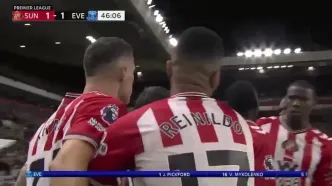 خلاصه بازی ساندرلند و اورتون را ویدذیو