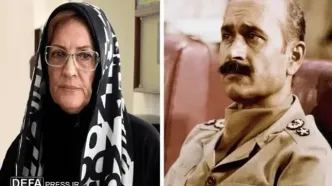 تشییع پیکر همسر شهید فلاحی از مقابل دافوس رتش