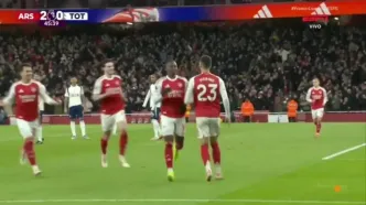 ویدیو: گل سوم آرسنال به تاتنهام توسط ازه