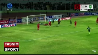 گل اول خیبر به تراکتور را ببینید + ویدیو