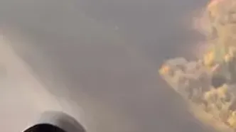 لحظه شلیک هلیکوپتر اوکراینی و انهدام پهپاد روسیه