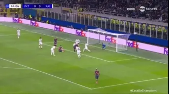 ویدیو: گل اول اینتر به غیرت توسط لائوتارو مارتینز