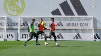 ویدیو| آخرین تمرین رئال مادرید قبل از مصاف با رایو وایکانو