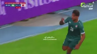 ویدیو: گل اول عراق به امارات توسط مهند علی