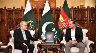 لاریجانی با وزیر دفاع پاکستان دیدار کرد