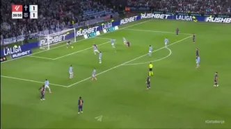 ویدیو: گل دوم بارسلونا به سلتاویگو توسط لواندوفسکی