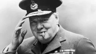 وینستون چرچیل و دخترش سارا در تهران، سال 1322