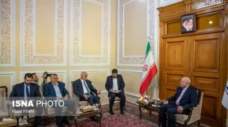 تصاویر: دیدار «علی حسن خلیل» معاون سیاسی رئیس مجلس لبنان با قالیباف