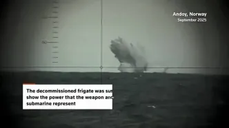 انهدام یک کشتی در جریان رزمایش ناتو