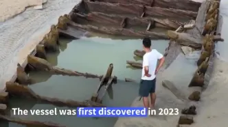 طوفان، کشتی باستانی را آشکار کرد