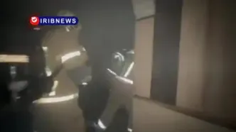 آتش‌سوزی بامدادی در خیابان سعدی؛ نجات ۷۰ نفر از ساختمان اقامتی