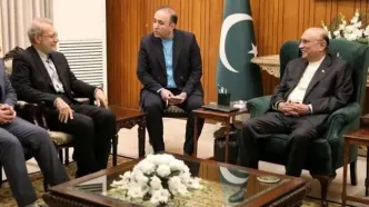 دیدار لاریجانی با رئیس‌جمهور پاکستان
