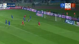 گل سوم پرسپولیس به استقلال خوزستان  را ببینید + ویدیو